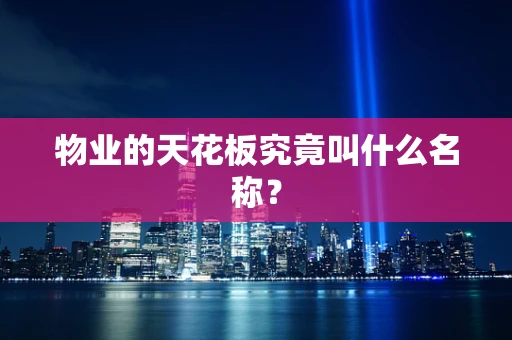 物业的天花板究竟叫什么名称？