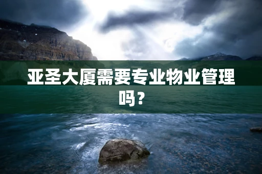 亚圣大厦需要专业物业管理吗？