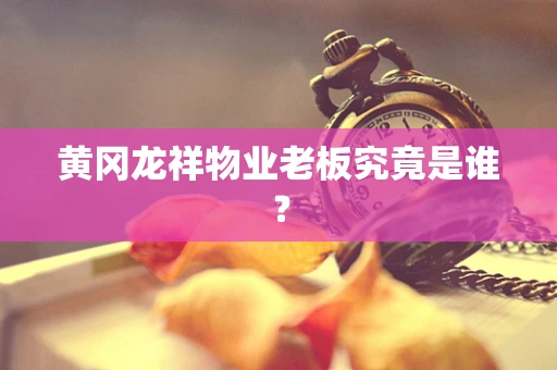黄冈龙祥物业老板究竟是谁？
