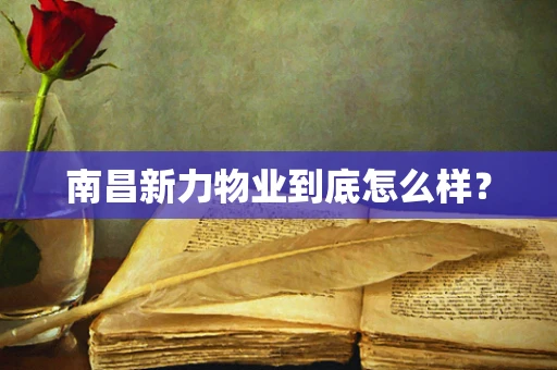 南昌新力物业到底怎么样？
