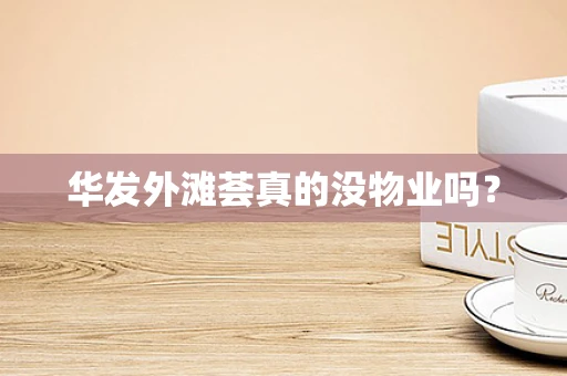 华发外滩荟真的没物业吗？