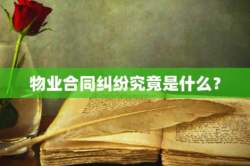 物业合同纠纷究竟是什么？