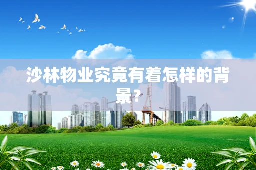 沙林物业究竟有着怎样的背景？
