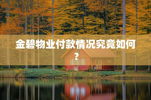 金碧物业付款情况究竟如何？