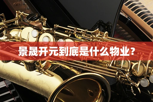 景晟开元到底是什么物业？