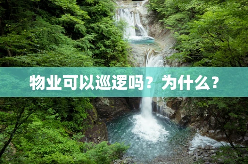 物业可以巡逻吗？为什么？