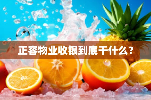 正容物业收银到底干什么？