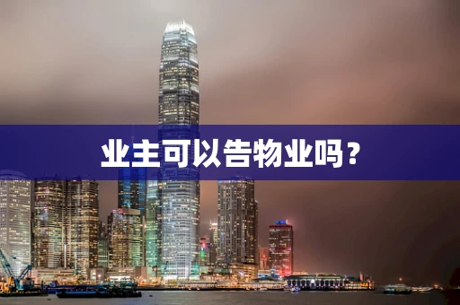 业主可以告物业吗？