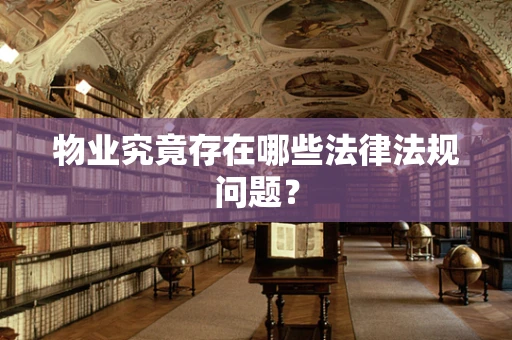 物业究竟存在哪些法律法规问题？