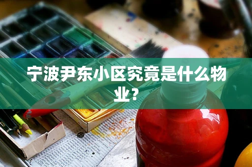 宁波尹东小区究竟是什么物业？