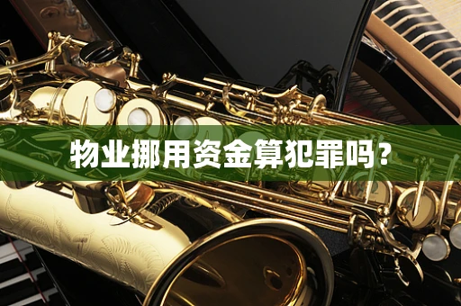 物业挪用资金算犯罪吗？