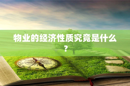 物业的经济性质究竟是什么？