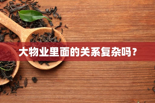 大物业里面的关系复杂吗？