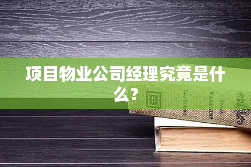 项目物业公司经理究竟是什么？