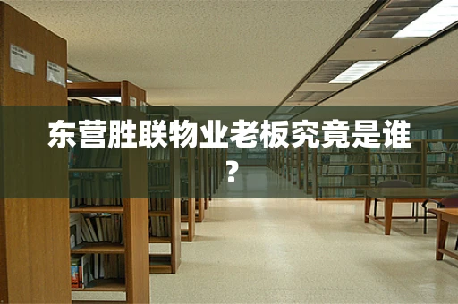 东营胜联物业老板究竟是谁？
