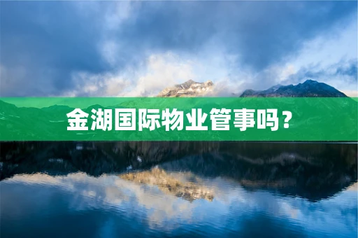 金湖国际物业管事吗？