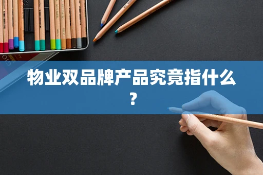 物业双品牌产品究竟指什么？