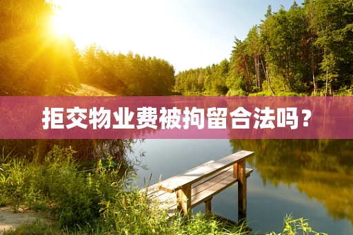 拒交物业费被拘留合法吗？