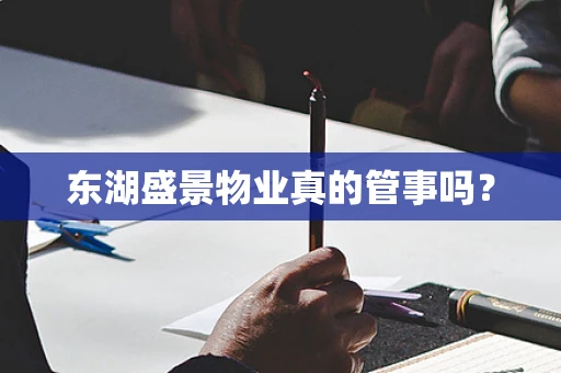 东湖盛景物业真的管事吗？