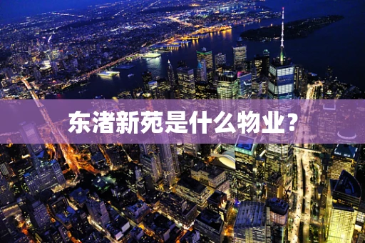 东渚新苑是什么物业？