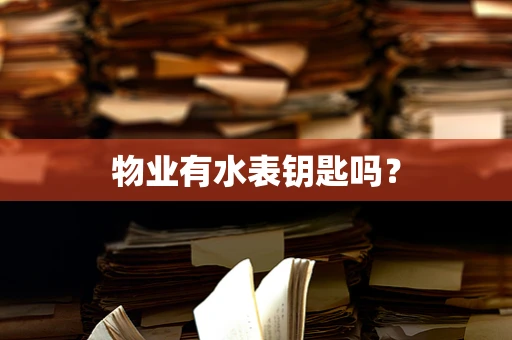 物业有水表钥匙吗？